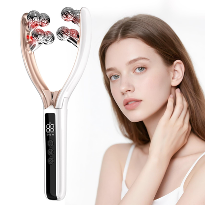 GlowLift™ Facial Massager – V-Shape Lifting Roller with Microcurrent & Red/Blue Light Therapy for Face & Neck